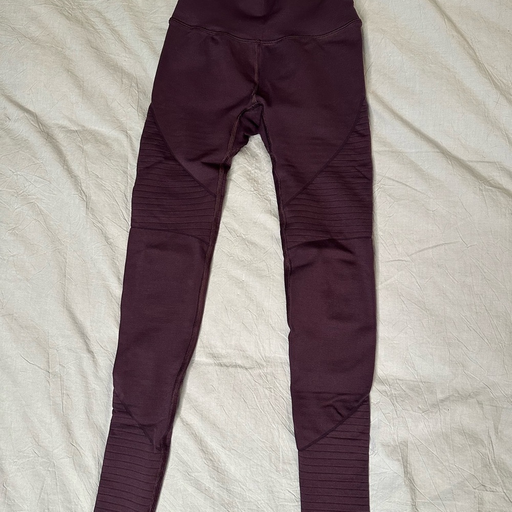 Alphalete Revival Purple Leggings Sleek Stretchy Full-Length